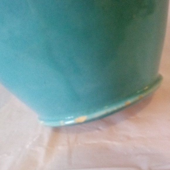 Italian pottery vase or pitcher parrot bird handle handcrafted vintage 8" 2 lite - Picture 4 of 9